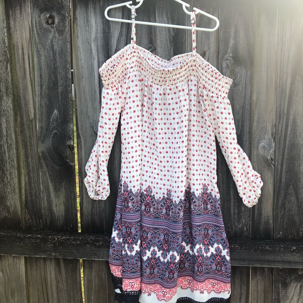 Off the Shoulder Dress with Straps